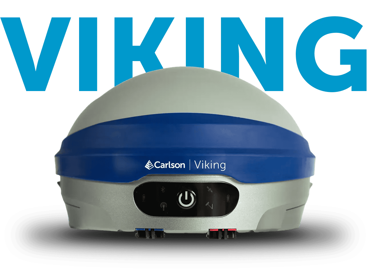 Viking robotic cleaning device with blue and white design.