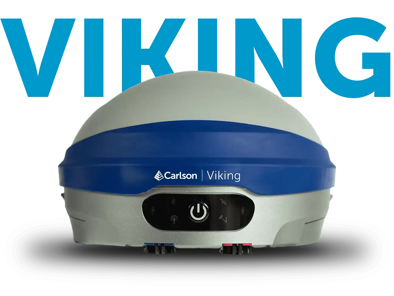 Viking robotic cleaning device with blue and white design.