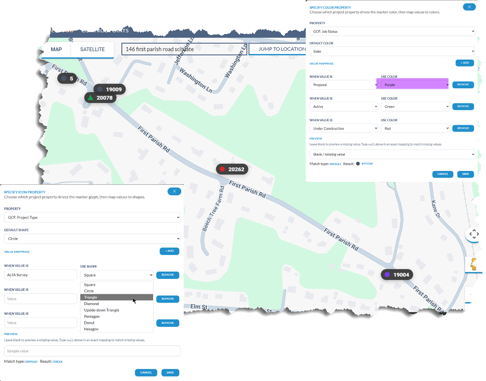 Carlson Compass custom project fields and map symbology