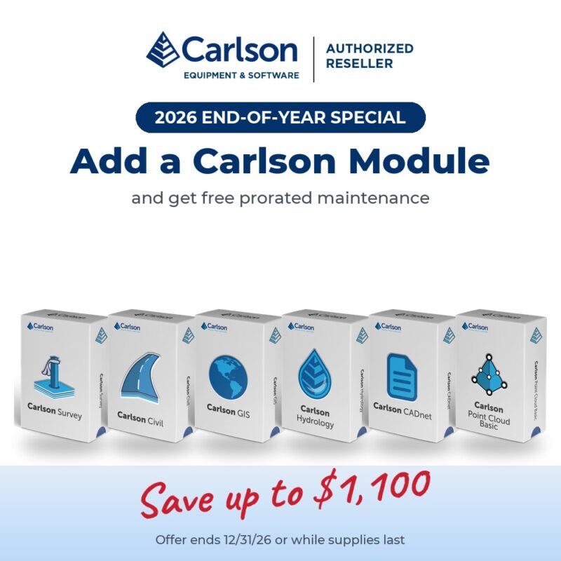 EOY Special: Add a Carlson Module and Get Free Prorated Maintenance