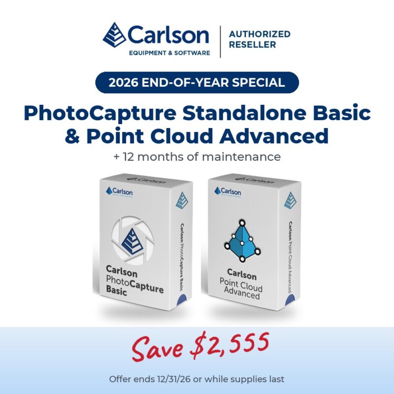 Carlson PhotoCapture Standalone Basic & Point Cloud Advanced EOY Bundle